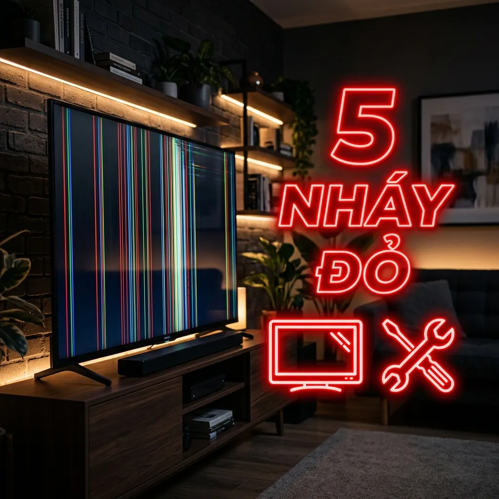 Sửa lỗi Tivi Sony XR-55X90K báo lỗi 5 nháy đèn đỏ (Hỏng màn hình/T-con) 4 Hướng dẫn các bước kiểm tra và xử lý lỗi 5 nháy đèn đỏ tại nhà